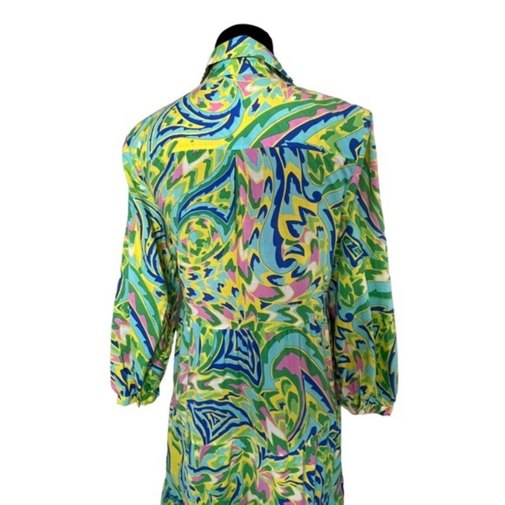 Colorful Patterned Maxi Dress - Picture 3 of 12